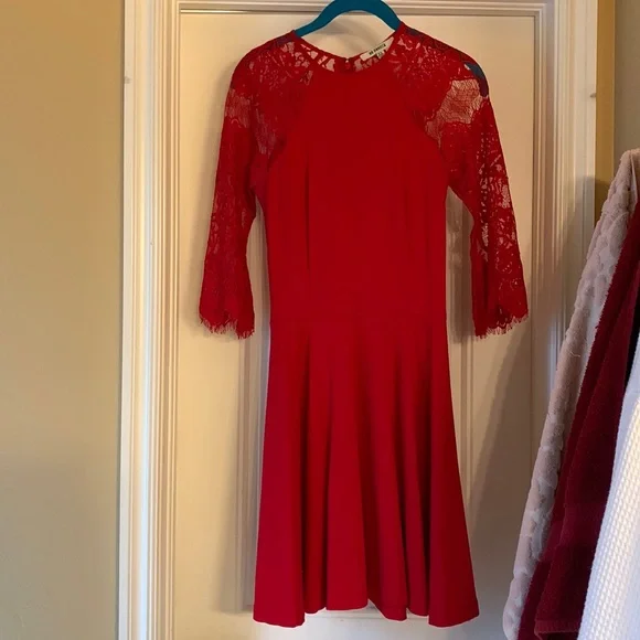 BB Dakota Red Lace Dress
